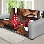 Dachshund With Red Sunglasses Print Futon Protector