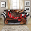 Dachshund With Red Sunglasses Print Loveseat Protector