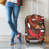 Dachshund With Red Sunglasses Print Luggage Cover