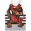 Dachshund With Red Sunglasses Print Men's Tank Top