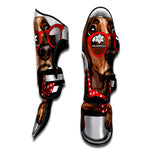 Dachshund With Red Sunglasses Print Muay Thai Shin Guard