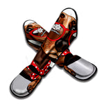 Dachshund With Red Sunglasses Print Muay Thai Shin Guard