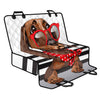 Dachshund With Red Sunglasses Print Pet Car Back Seat Cover