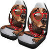 Dachshund With Red Sunglasses Print Universal Fit Car Seat Covers