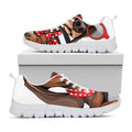 Dachshund With Red Sunglasses Print White Running Shoes