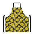 Daffodil And Mimosa Pattern Print Apron