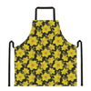 Daffodil And Mimosa Pattern Print Apron