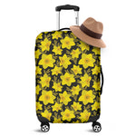 Daffodil And Mimosa Pattern Print Luggage Cover