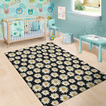 Daisy Flower Pattern Print Area Rug