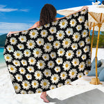 Daisy Flower Pattern Print Beach Sarong Wrap