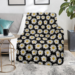 Daisy Flower Pattern Print Blanket