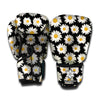 Daisy Flower Pattern Print Boxing Gloves