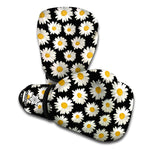 Daisy Flower Pattern Print Boxing Gloves