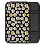 Daisy Flower Pattern Print Car Center Console Cover