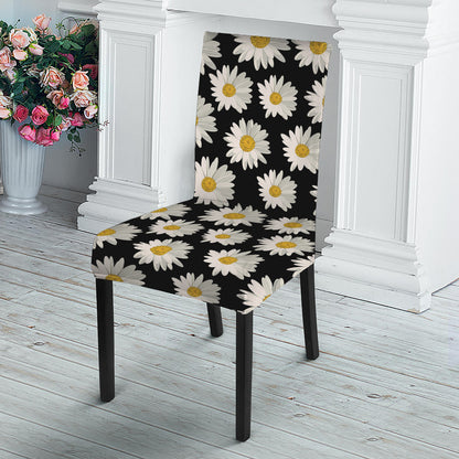 Daisy Flower Pattern Print Dining Chair Slipcover