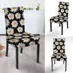 Daisy Flower Pattern Print Dining Chair Slipcover