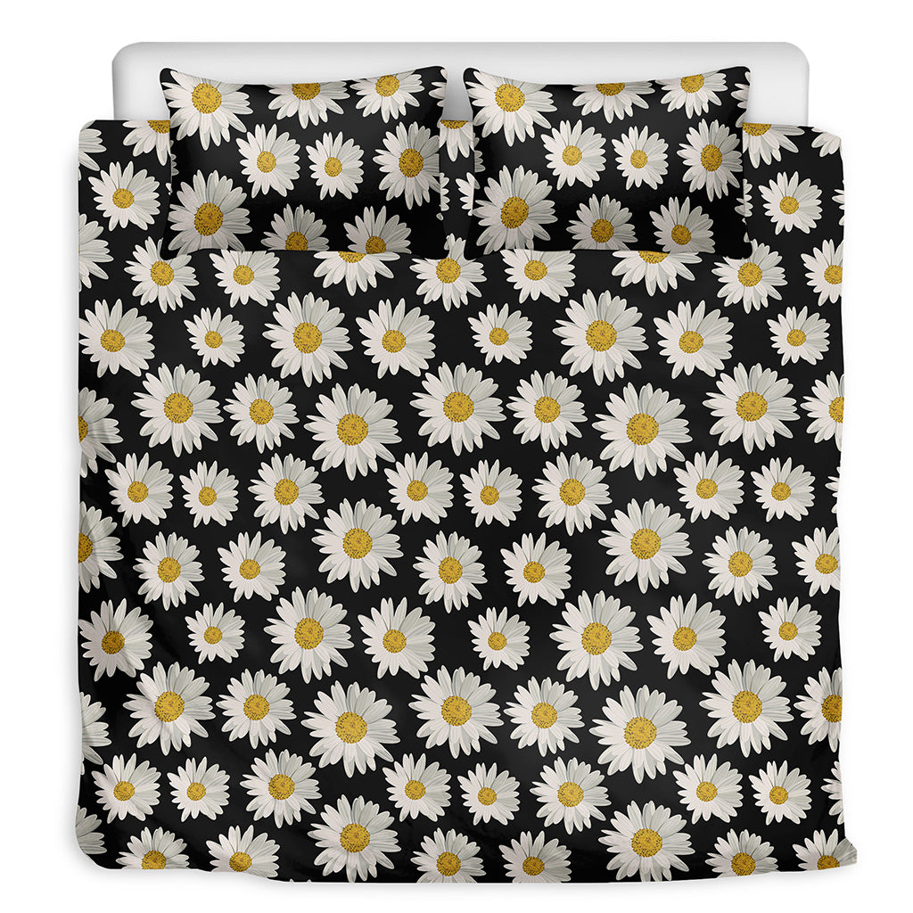 Daisy Flower Pattern Print Duvet Cover Bedding Set