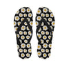 Daisy Flower Pattern Print Flip Flops