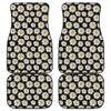 Daisy Flower Pattern Print Front and Back Car Floor Mats