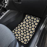 Daisy Flower Pattern Print Front and Back Car Floor Mats