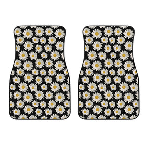 Daisy Flower Pattern Print Front Car Floor Mats