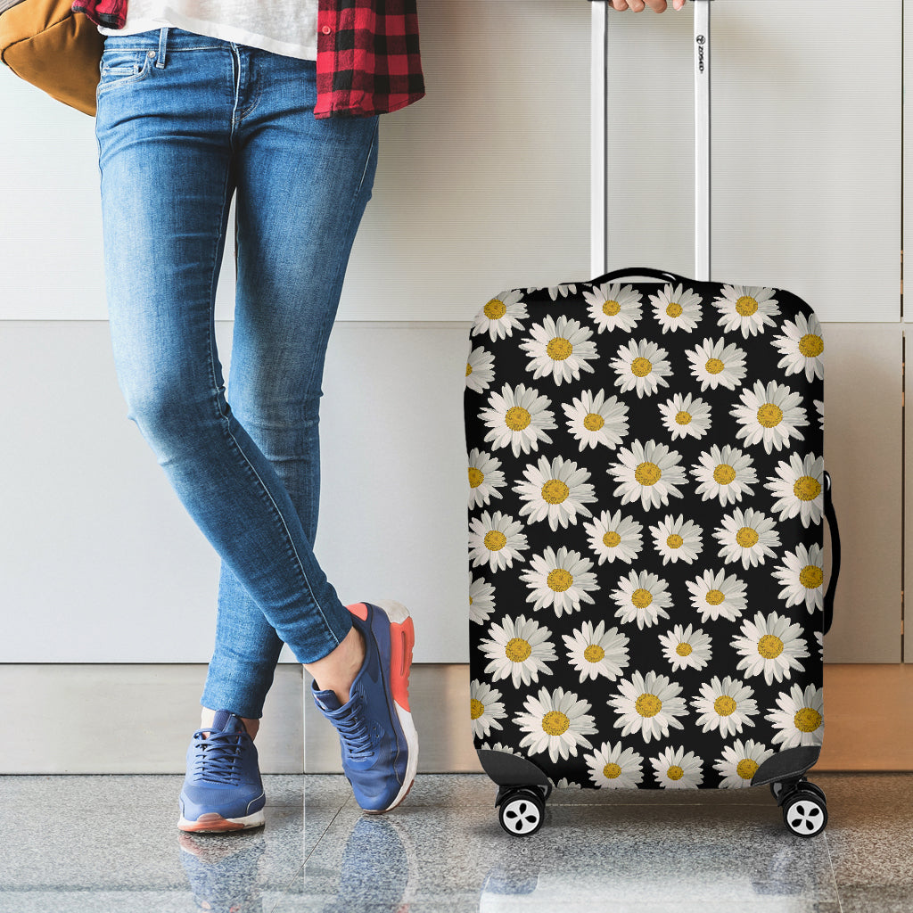 Daisy Flower Pattern Print Luggage Cover