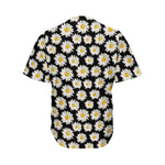 Daisy Flower Pattern Print Men's Baseball Jersey