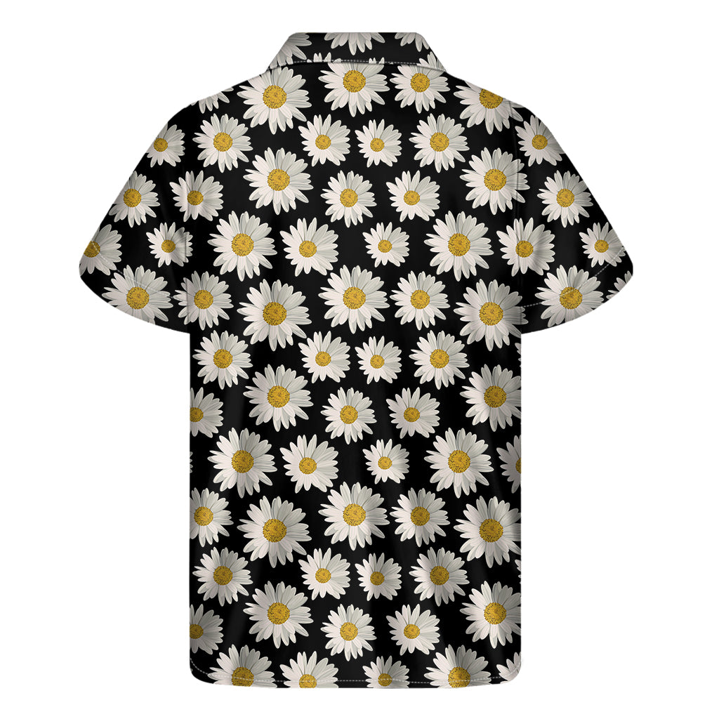 Daisy Flower Pattern Print Men's Short Sleeve Shirt