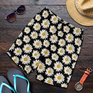 Daisy Flower Pattern Print Men's Shorts