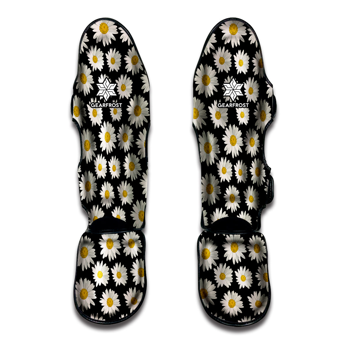 Daisy Flower Pattern Print Muay Thai Shin Guard