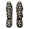 Daisy Flower Pattern Print Muay Thai Shin Guards