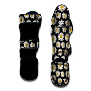 Daisy Flower Pattern Print Muay Thai Shin Guard