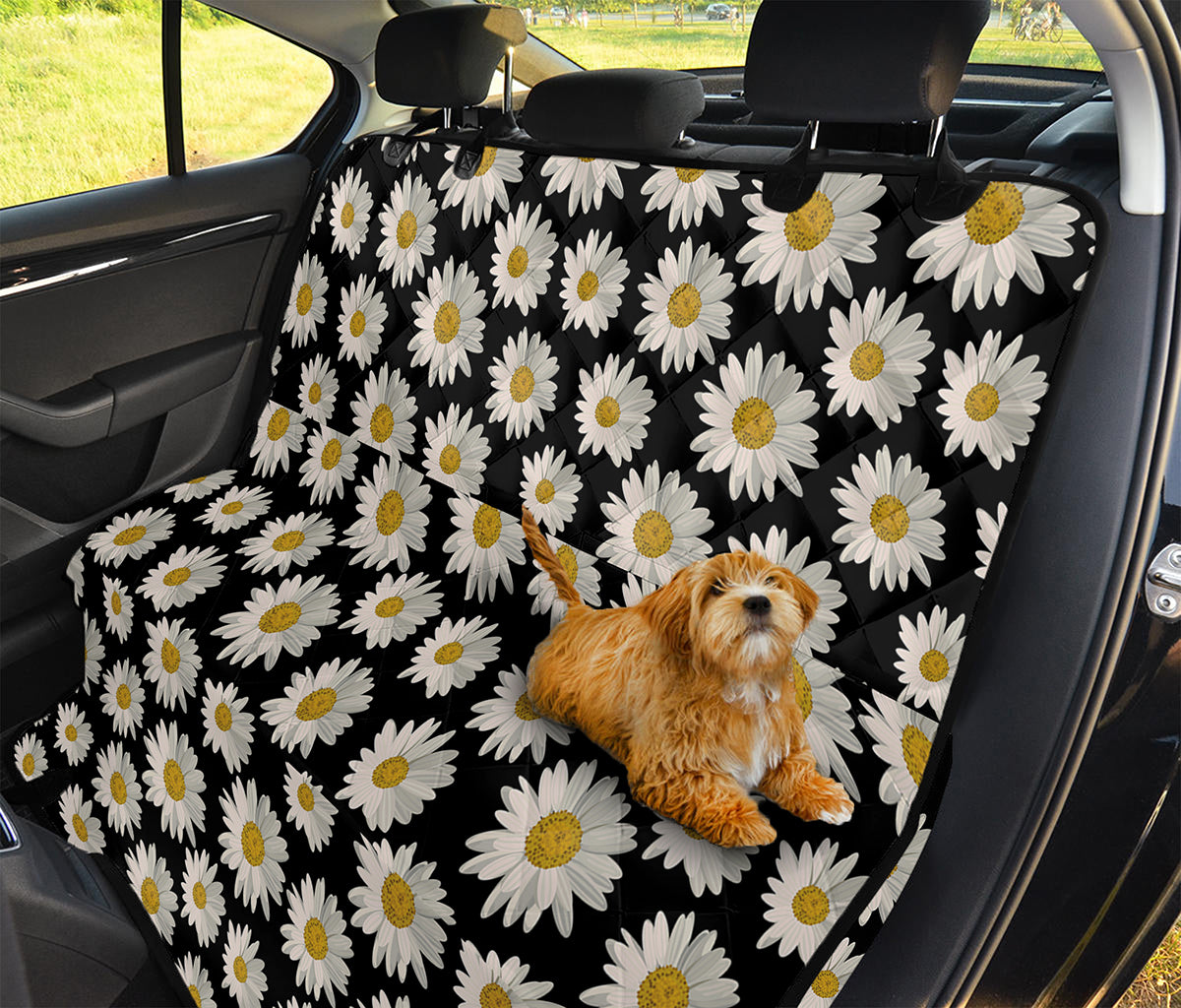 Daisy Flower Pattern Print Pet Car Back Seat Cover