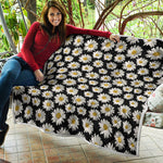 Daisy Flower Pattern Print Quilt