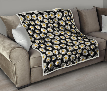 Daisy Flower Pattern Print Quilt