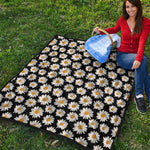 Daisy Flower Pattern Print Quilt