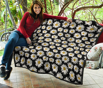Daisy Flower Pattern Print Quilt