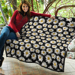 Daisy Flower Pattern Print Quilt