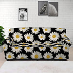 Daisy Flower Pattern Print Sofa Cover
