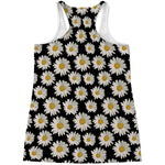 Daisy Flower Pattern Print Women's Racerback Tank Top