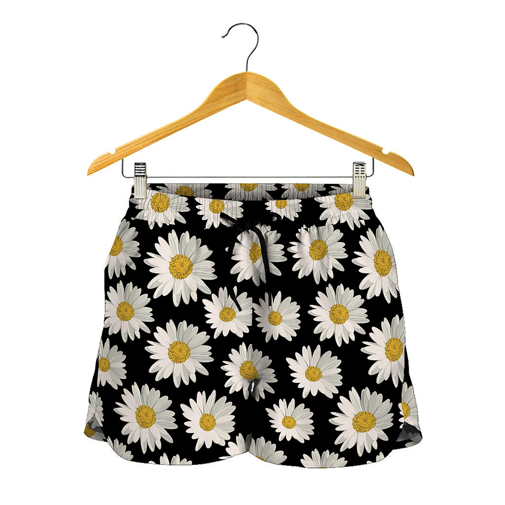 Daisy Flower Pattern Print Women's Shorts