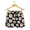 Daisy Flower Pattern Print Women's Shorts