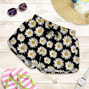 Daisy Flower Pattern Print Women's Shorts