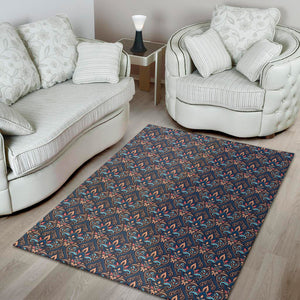 Damask Boho Pattern Print Area Rug