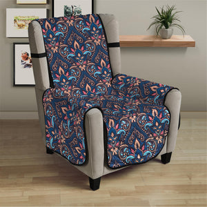 Damask Boho Pattern Print Armchair Protector