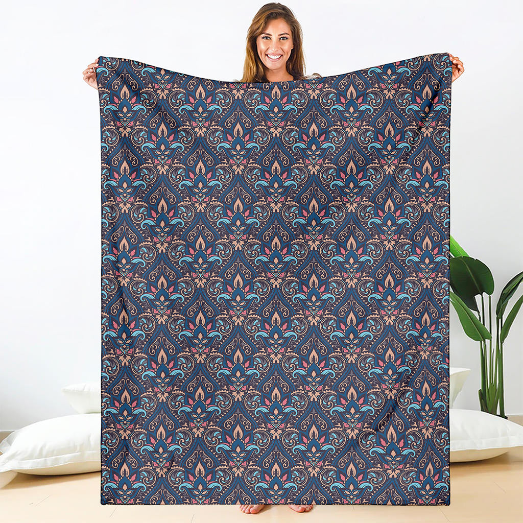 Damask Boho Pattern Print Blanket