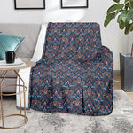 Damask Boho Pattern Print Blanket