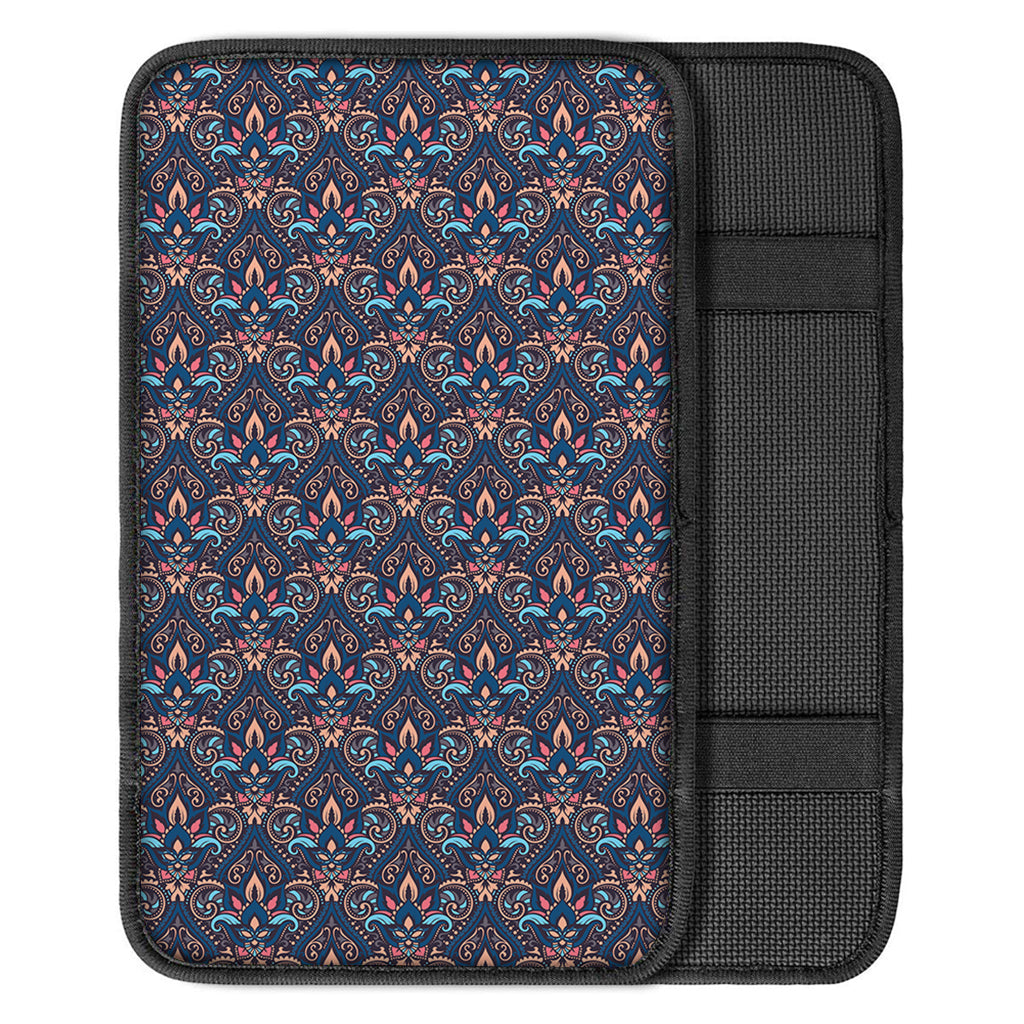 Damask Boho Pattern Print Car Center Console Cover