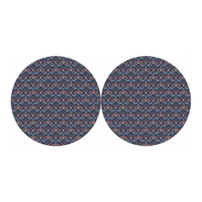 Damask Boho Pattern Print Car Coasters