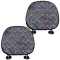 Damask Boho Pattern Print Car Headrest Covers
